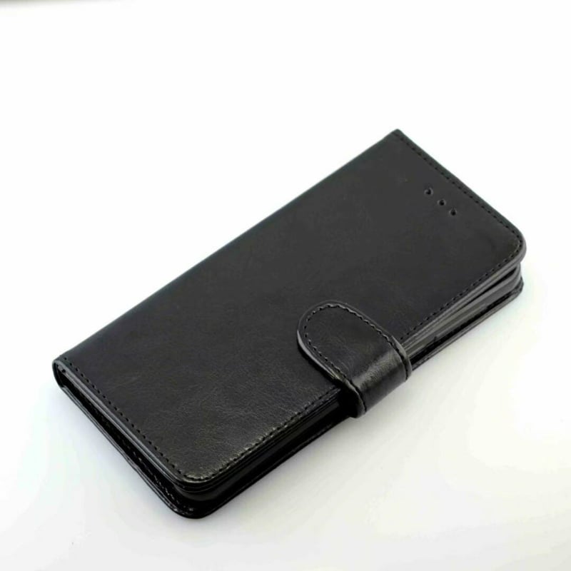 Leren portemonnee hoesje voor iPhone 11 Pro Max met pasfotovakje