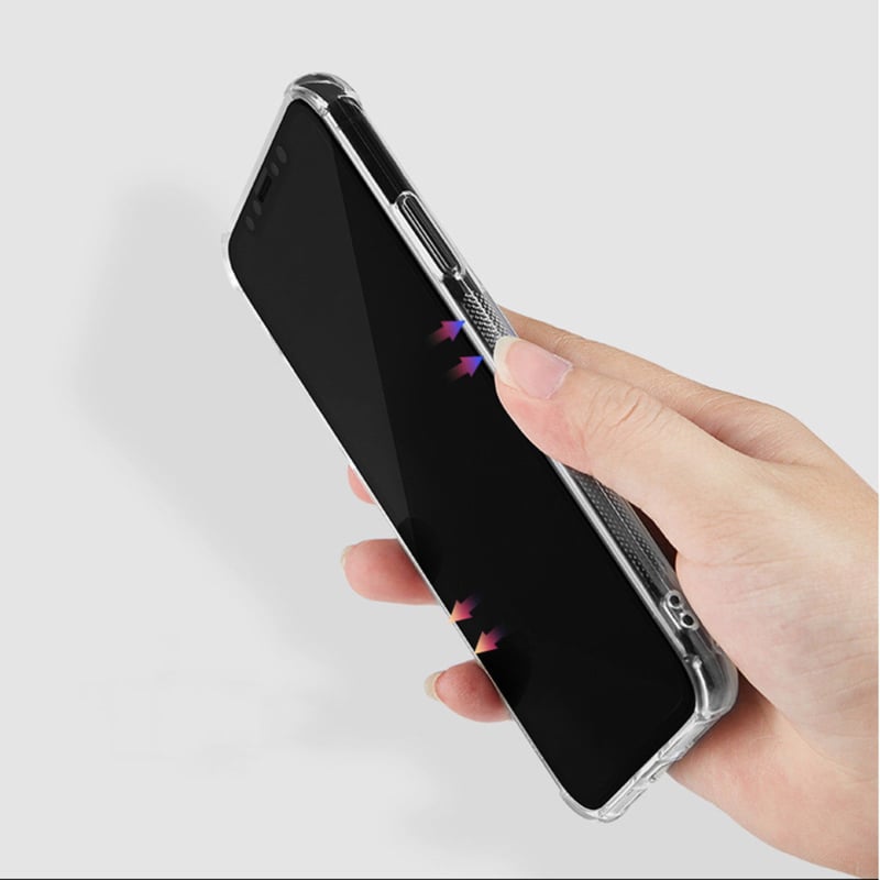 Transparant TPU telefoonhoesje voor iPhone Xr met pasjeshouder