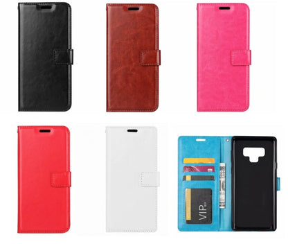 Leren portemonnee hoesje voor Samsung Galaxy Note 10 Plus met pasfotovakje