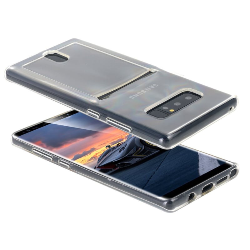 Transparant TPU hoesje voor Galaxy S10 Plus met pasjesvakje
