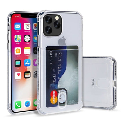 Transparant TPU Telefoonhoesje Met Pasjesvakje Voor iPhone 13 Pro