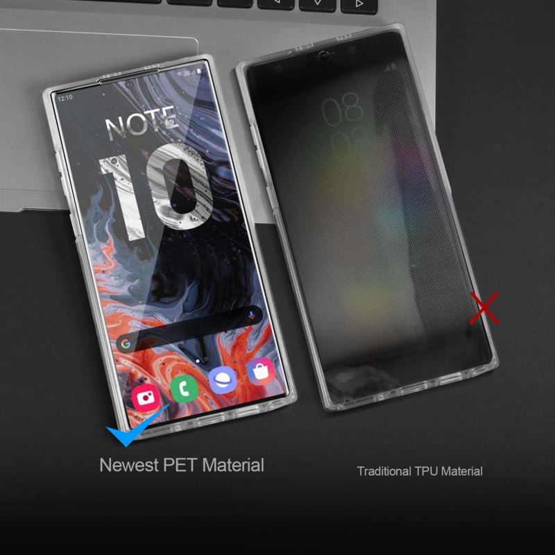 Transparant 360 graden telefoonhoesje voor Galaxy Note 10 Plus