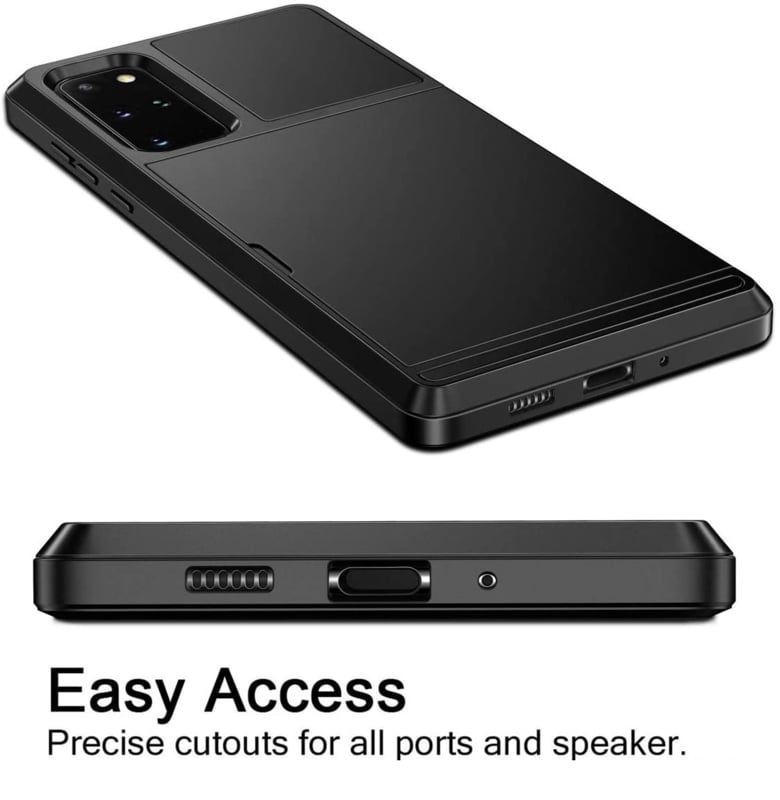 Slide Armor Hoesje met Pashouder voor Galaxy S20 Plus