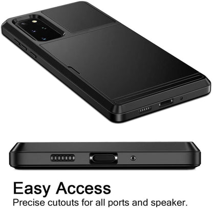 Slide Armor Hoesje met Pashouder voor Galaxy S20 Plus