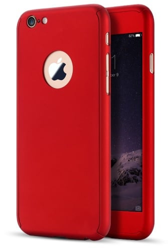 360 Graden full cover telefoonhoesje met tempered glass voor iPhone 5 / 5S / SE