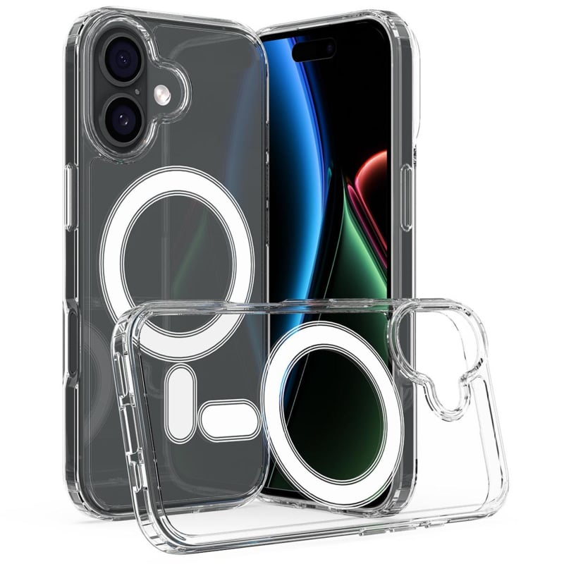 Transparant MagSafe telefoonhoesje voor iPhone 17 van hybrid TPU