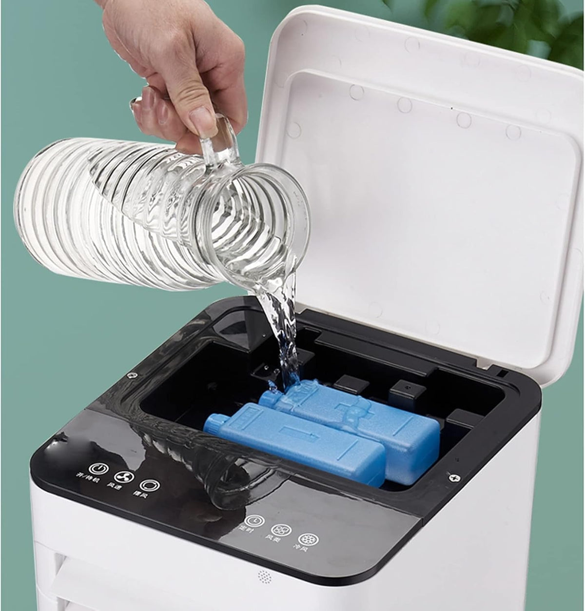 Draagbare aircooler met 3-in-1 koelfunctie en afstandsbediening