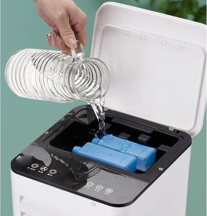 Draagbare aircooler met 3-in-1 koelfunctie en afstandsbediening