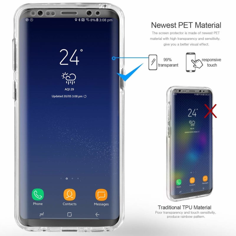 Ultra Clear 360 Graden Hoesje Voor Samsung Galaxy S8 Plus