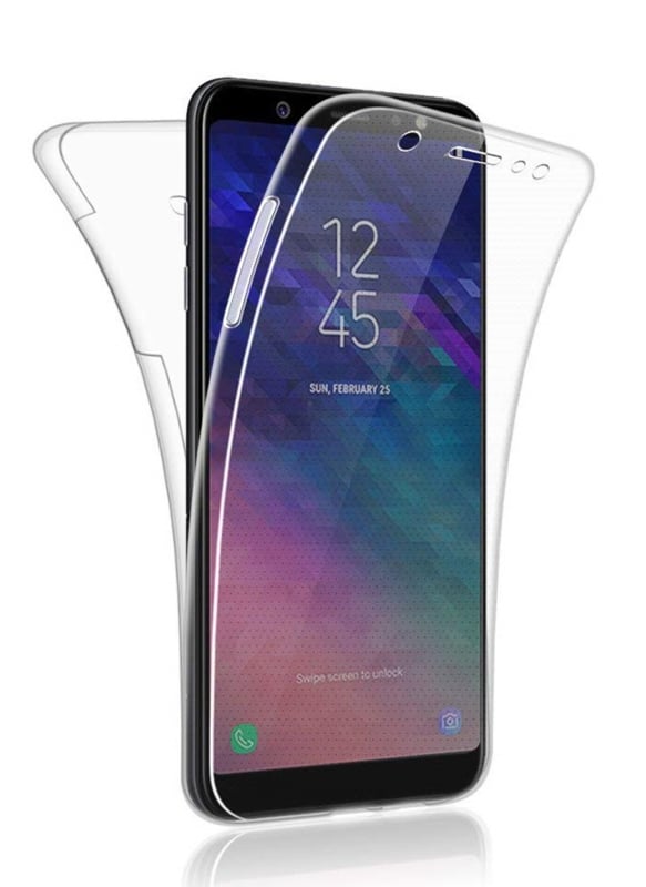 Transparant TPU hoesje met 360 graden bescherming voor Galaxy A6 2018