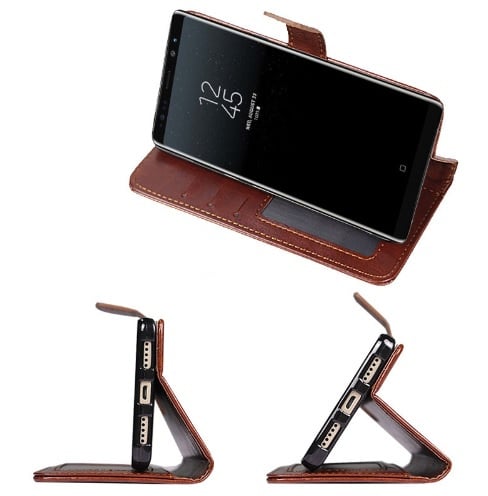 Leren portemonnee hoesje voor Samsung Galaxy Note 8 met pasfotovakje