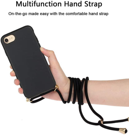Crossbody TPU telefoonhoesje met verstelbaar koord voor iPhone SE / 7 / 8