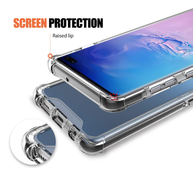 Transparant TPU telefoonhoesje met Air Cushion voor Samsung Galaxy S10 Plus