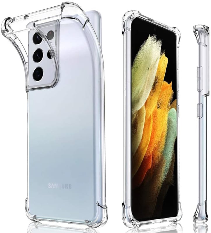 Transparant TPU Hoesje met Air Cushion voor Galaxy S22 Ultra