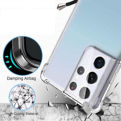 Transparant TPU Hoesje met Koord voor Samsung Galaxy S21 Ultra