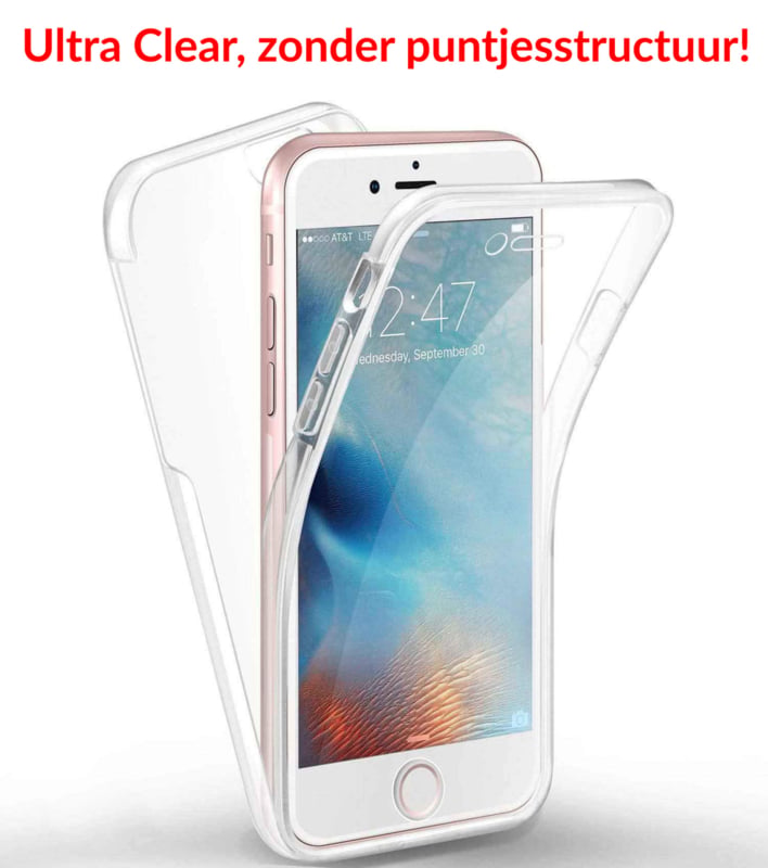Transparant 360 graden telefoonhoesje voor iPhone 7 Plus en 8 Plus