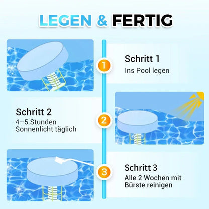 Zonne-energie zwembadionisator voor kristalhelder water | LE30244495-2