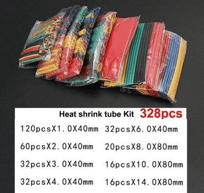 Waterdichte krimpkous draadconnectorset met warmtekrimpende isolatie