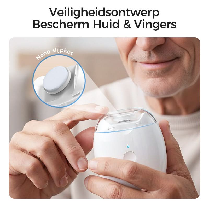 Elektrische automatische nagelvijl met veiligheidsmechanisme