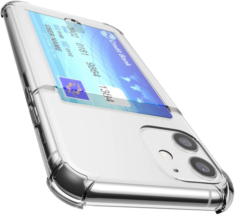 Transparant TPU Telefoonhoesje Met Pasjeshouder voor iPhone 11