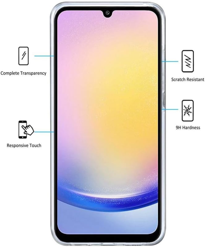 Transparant 360 graden hoesje voor Samsung Galaxy A25 5G