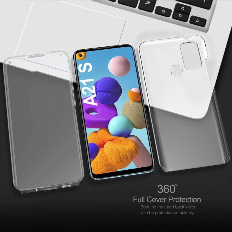 Transparant 360 graden telefoonhoesje voor Samsung Galaxy A21s