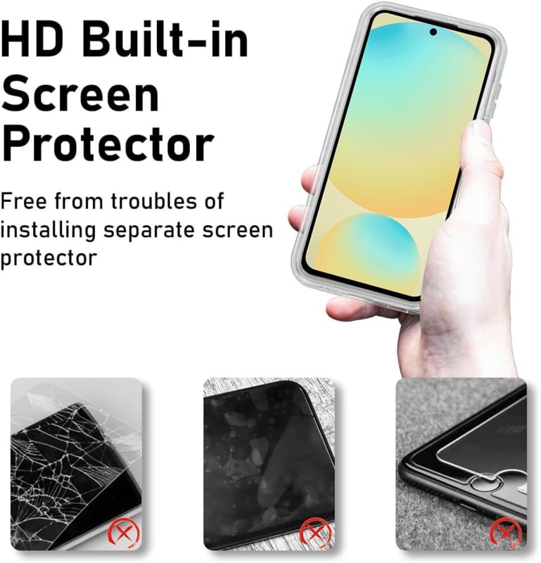 Transparant 360 graden telefoonhoesje voor Samsung Galaxy S23 FE