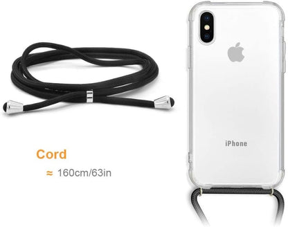 Transparant TPU Telefoonhoesje met Koord voor iPhone X / Xs | 46916062