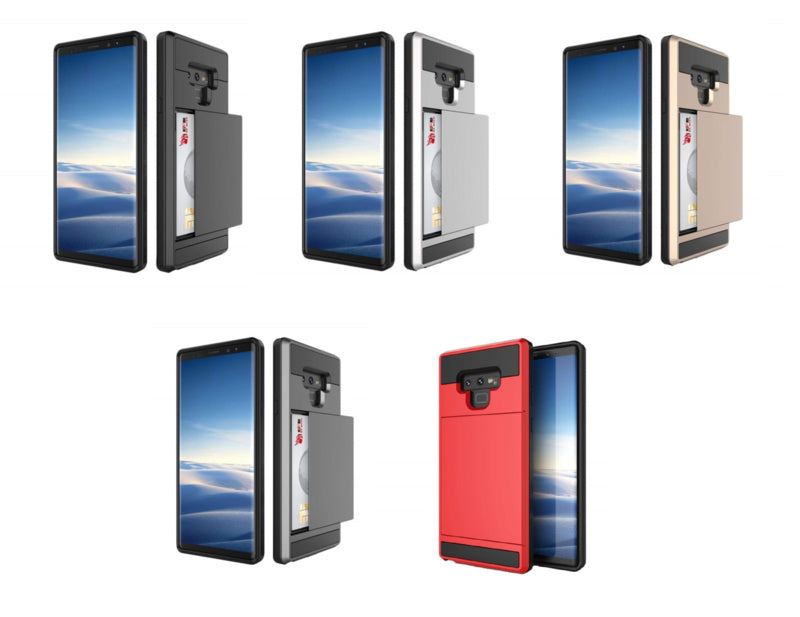 Slide Armor Telefoonhoesje met Pashouder voor Samsung Galaxy Note 9