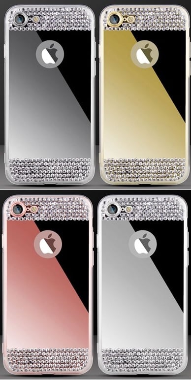 Glitter spiegel telefoonhoesje voor iPhone 7 / 8 / SE