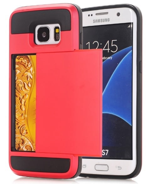 Slide Armor telefoonhoesje voor Galaxy S7 met pashouder