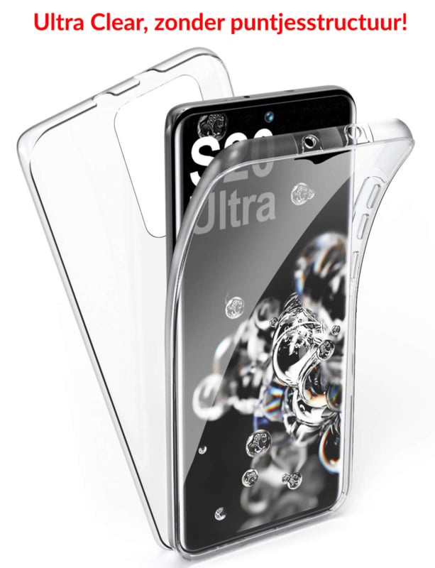 Transparant 360 graden telefoonhoesje voor Samsung Galaxy S20 Ultra