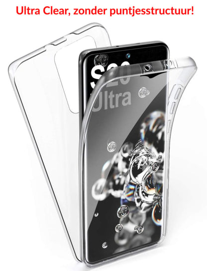 Transparant 360 graden telefoonhoesje voor Samsung Galaxy S20 Ultra