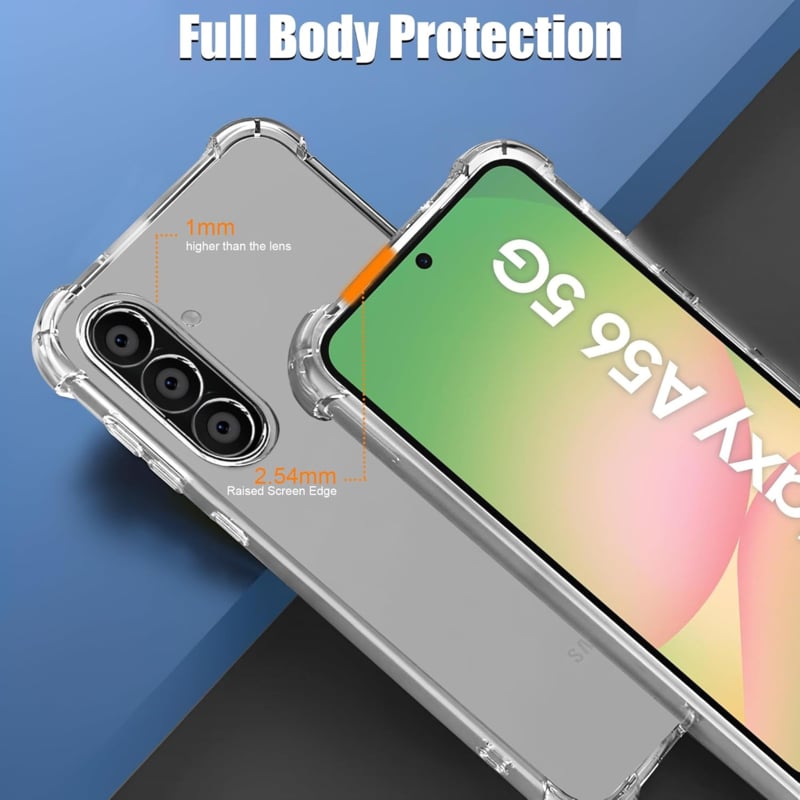 Transparant TPU telefoonhoesje met schokbestendige hoekbescherming