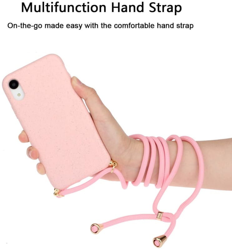 Crossbody TPU Hoesje met Verstelbaar Koord voor iPhone Xr