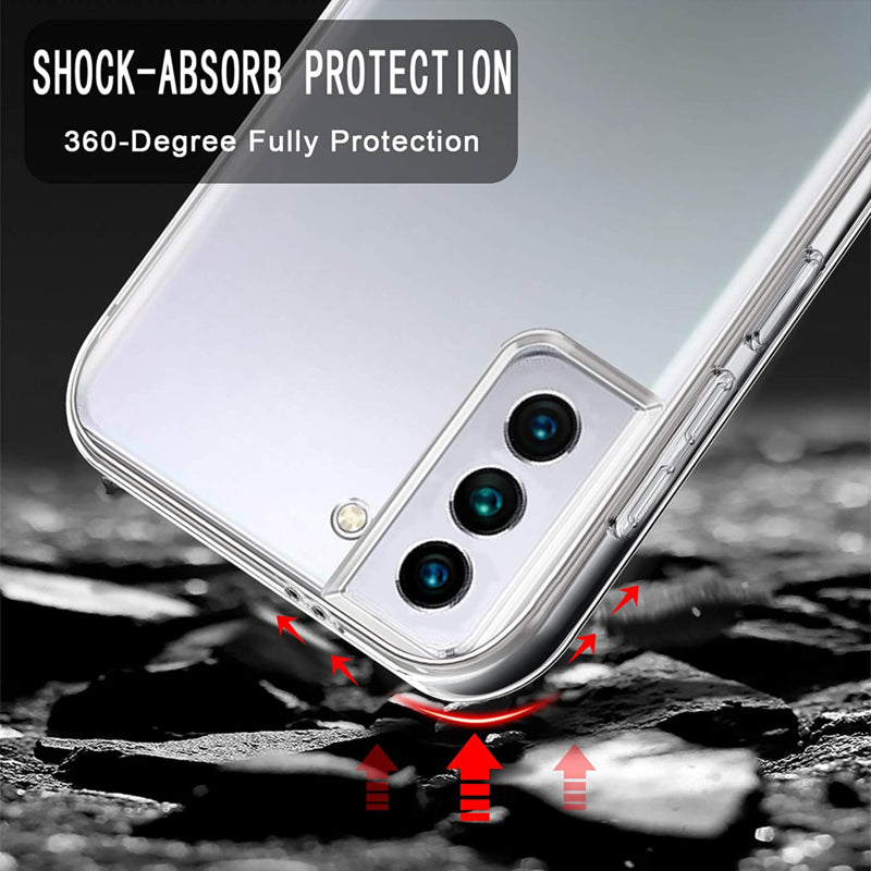 Transparant 360° telefoonhoesje voor Galaxy S22 Plus
