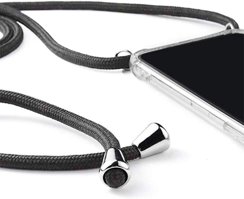 Transparant TPU telefoonhoesje met verstelbaar koord voor iPhone 15 Pro Max
