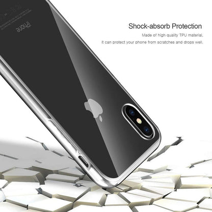 Transparant hybride telefoonhoesje met 360-graden bescherming voor iPhone Xr