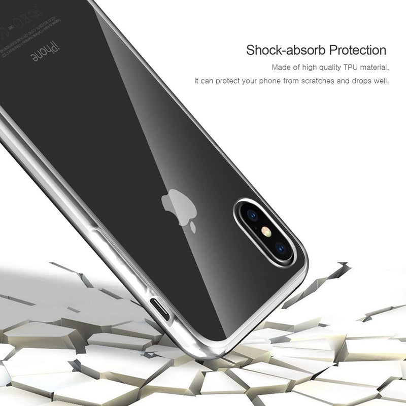 Transparant 360 graden telefoonhoesje met ingebouwde screenprotector