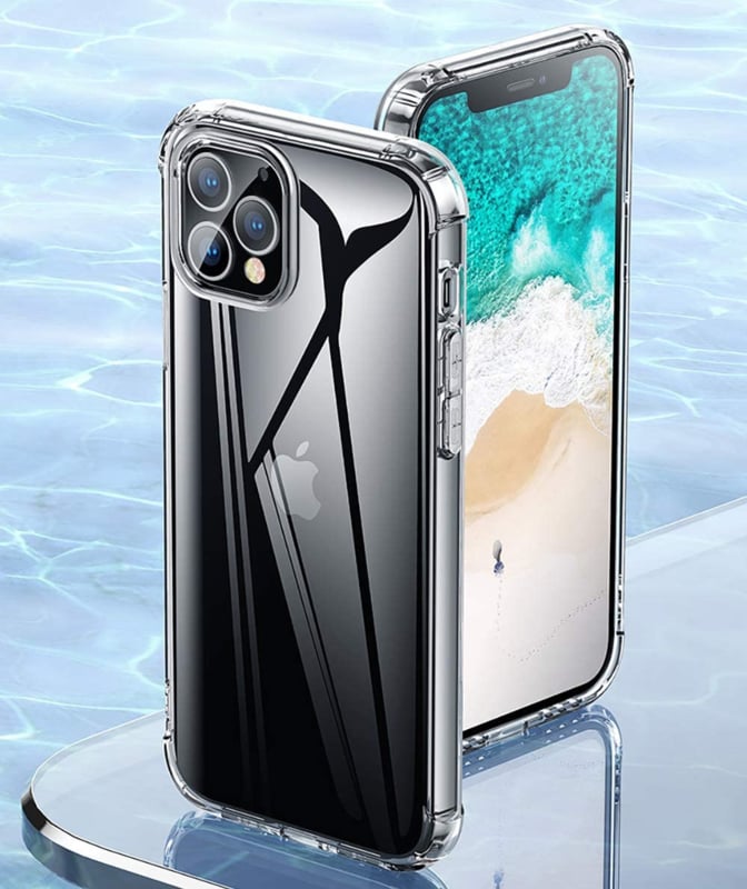 Transparant TPU Telefoonhoesje met Schokbestendige Hoeken voor iPhone 12 Pro Max