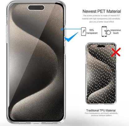 Transparant 360 graden telefoonhoesje voor iPhone 17 Pro