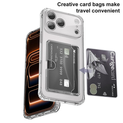 Transparant TPU Telefoonhoesje Met Pasjeshouder voor iPhone 17 Pro Max