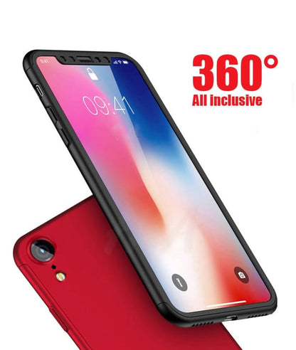 Full Cover Telefoonhoesje voor iPhone Xr met Screenprotector