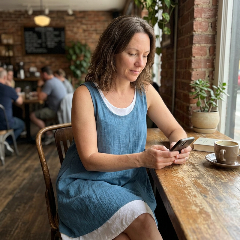 Casual mouwloze tankjurk voor dames met nep-tweedelig design