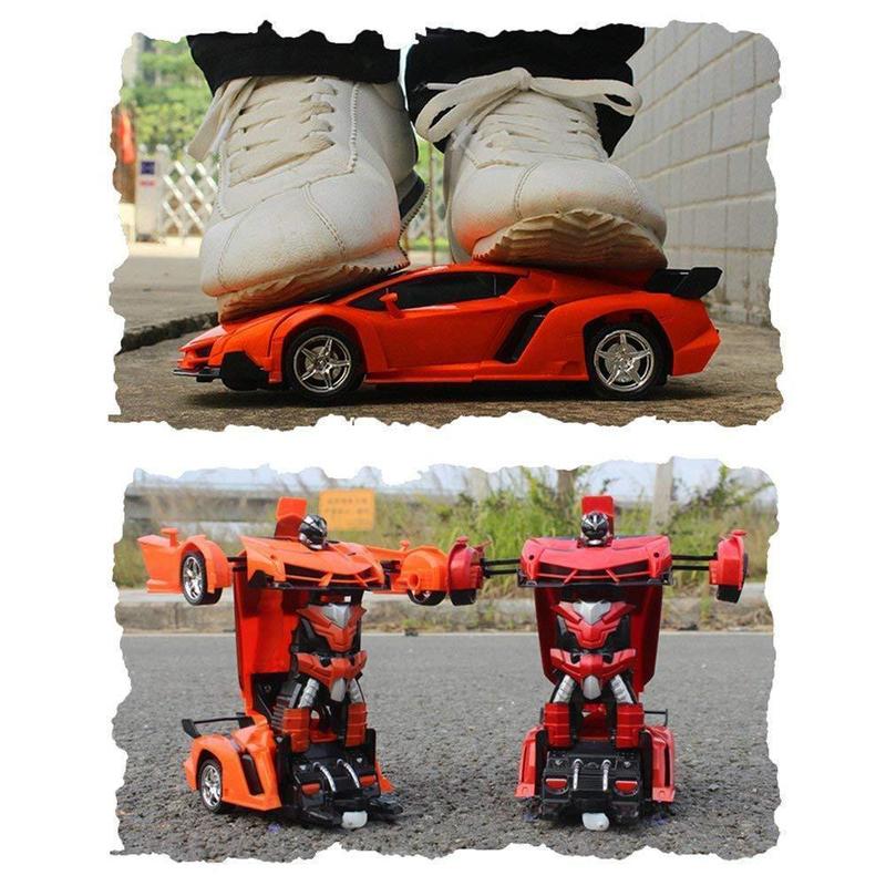 Bestuurbare transformer auto met licht en geluid