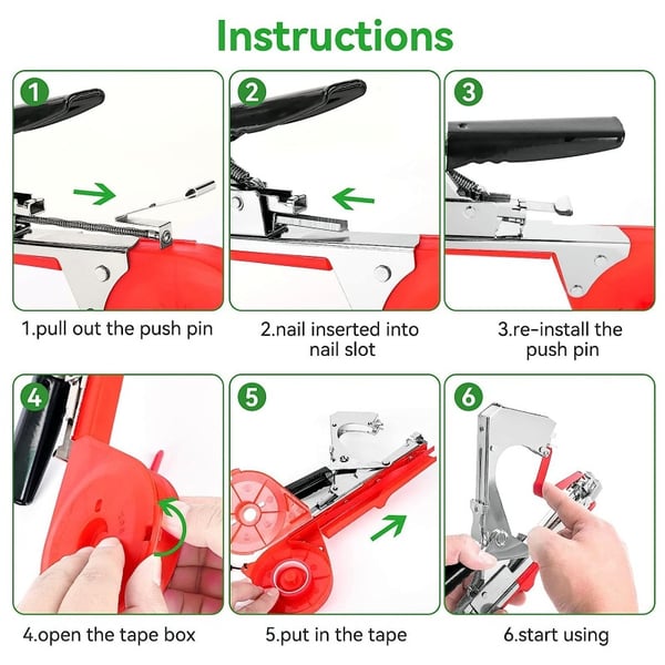 Handmatige plantenbindmachine voor groenten en fruit