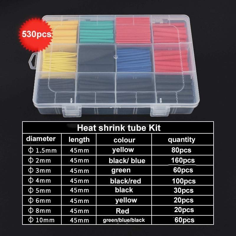 Waterdichte krimpkous draadconnectorset met warmtekrimpende isolatie