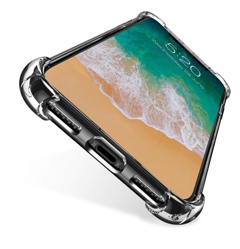 Transparant TPU telefoonhoesje voor iPhone X / Xs met luchtkussens