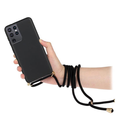 Crossbody TPU telefoonhoesje met verstelbaar koord voor Galaxy S21 Ultra