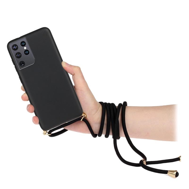 Crossbody TPU telefoonhoesje met verstelbaar koord voor Galaxy S24 Ultra